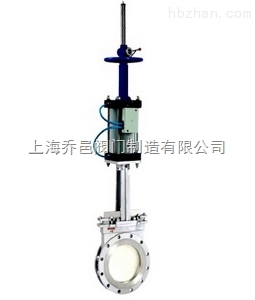 帶手輪氣動不銹鋼刀型閘閥.jpg